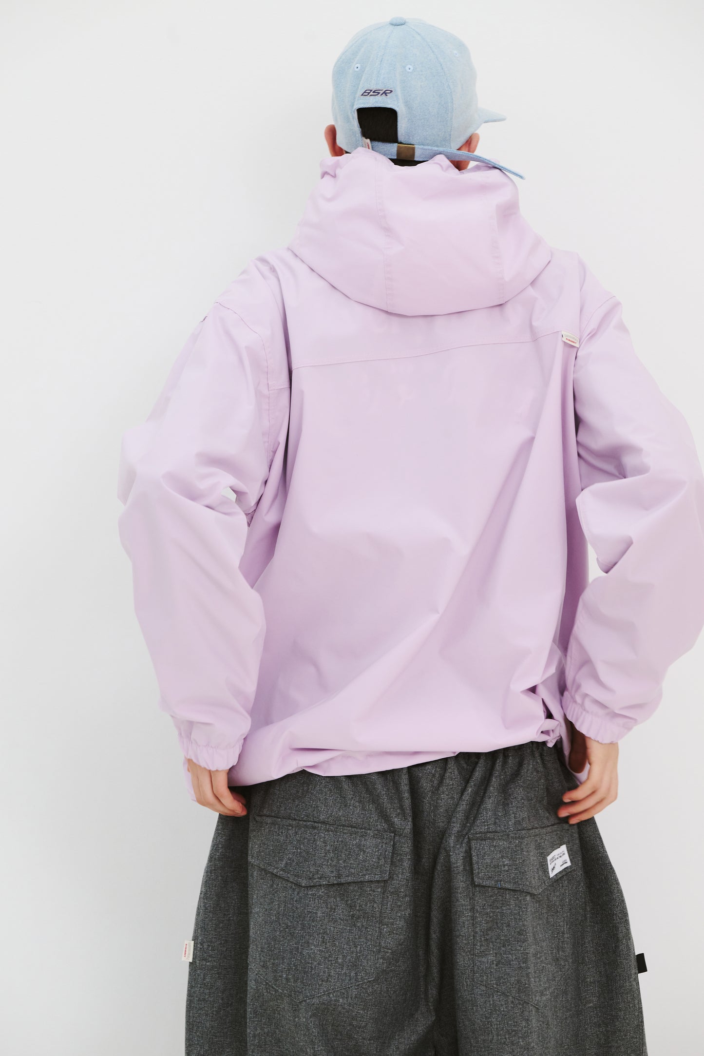 BSRABBIT BSR HOODED ANORAK JACKET PASTEL PURPLE BSR2425FWJK153