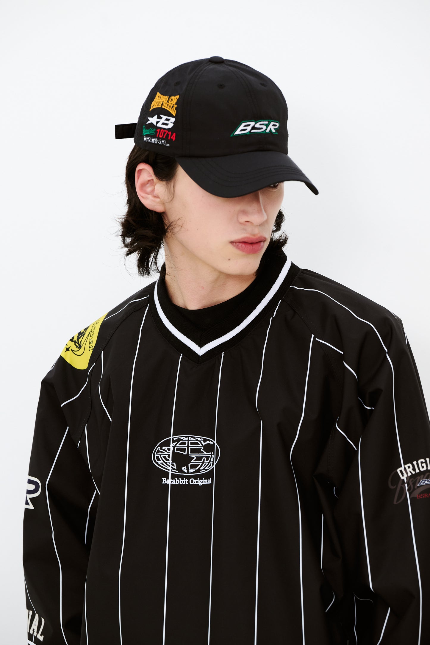 BSRABBIT BSR SPORTY LOGO CAP BLACK BSR2425FWCP023