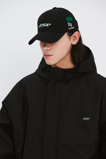 BSRABBIT BSR SPORTY LOGO CAP BLACK BSR2425FWCP023