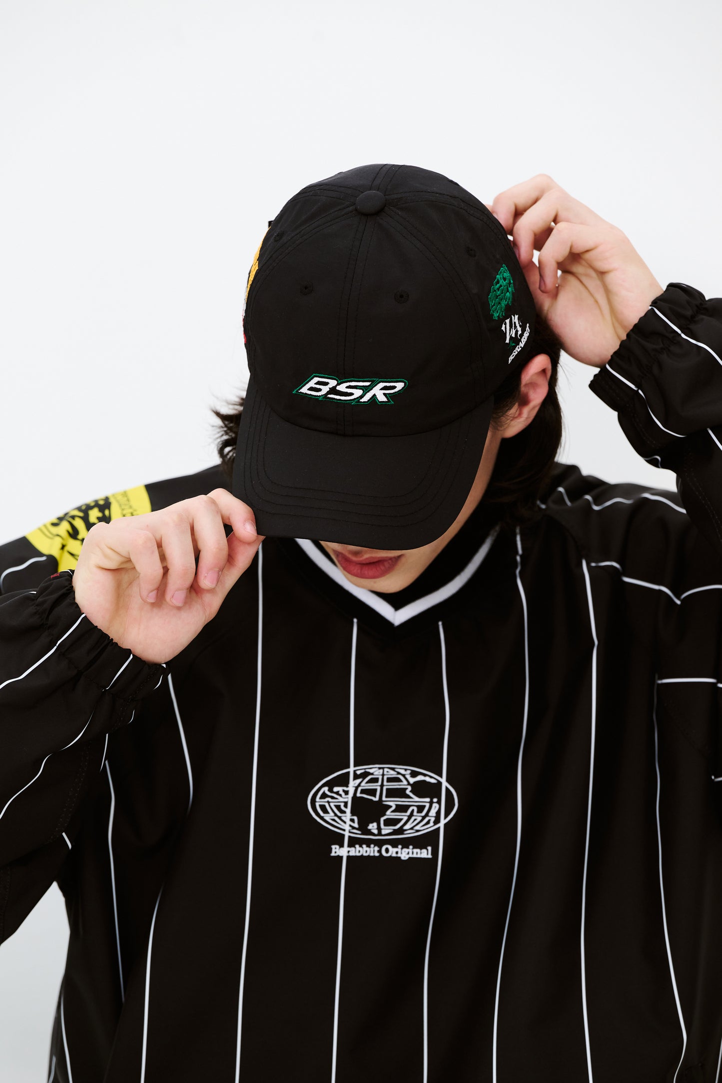 BSRABBIT BSR SPORTY LOGO CAP BLACK BSR2425FWCP023