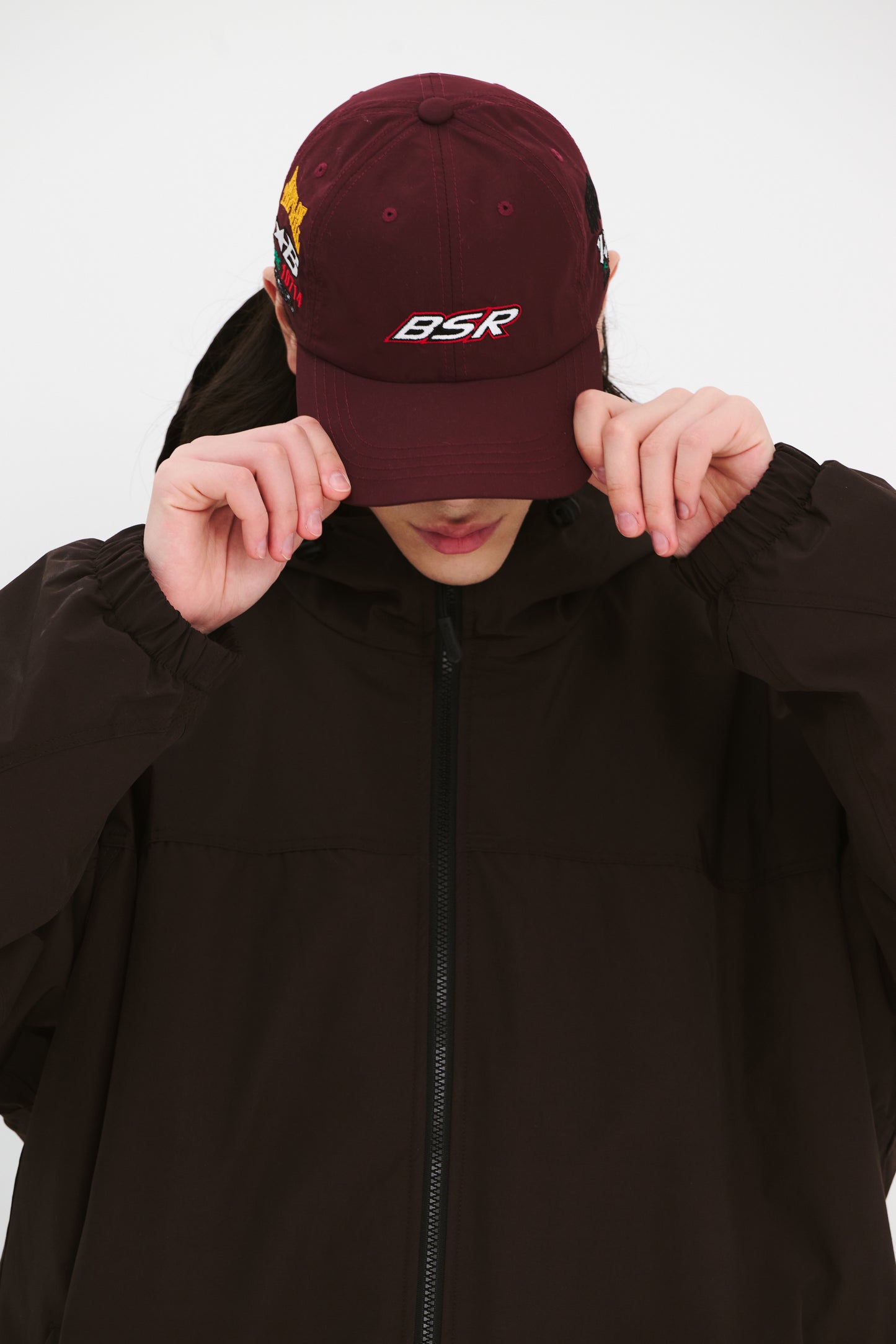 BSRABBIT BSR SPORTY LOGO CAP BURGUNDY BSR2425FWCP026