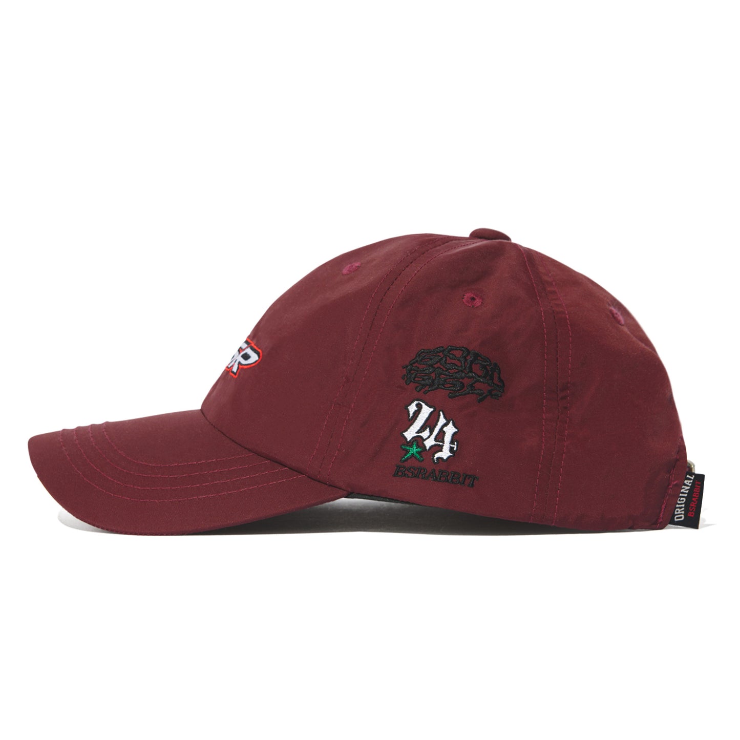 BSRABBIT BSR SPORTY LOGO CAP BURGUNDY BSR2425FWCP026