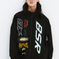 BSRABBIT BSR SPORTY TRACK JACKET BLACK BSR2425FWJK094