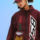 BSRABBIT BSR SPORTY TRACK JACKET BURGUNDY BSR2425FWJK097