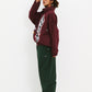 BSRABBIT BSR SPORTY TRACK JACKET BURGUNDY BSR2425FWJK097