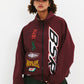 BSRABBIT BSR SPORTY TRACK JACKET BURGUNDY BSR2425FWJK097