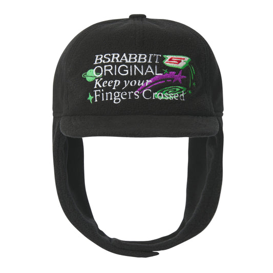 BSRABBIT BSRABBIT OG EARFLAP HAT BLACK BSR2425FWCP007