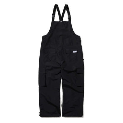 BSRABBIT CARGO POCKET WIDE BIB PANTS BLACK BSR2425FWPT099