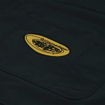 BSRABBIT CARGO POCKET WIDE BIB PANTS BLACK BSR2425FWPT099
