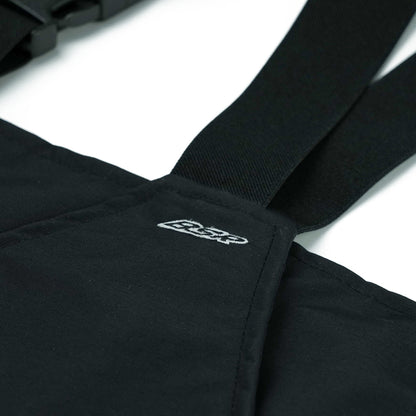 BSRABBIT CARGO POCKET WIDE BIB PANTS BLACK BSR2425FWPT099