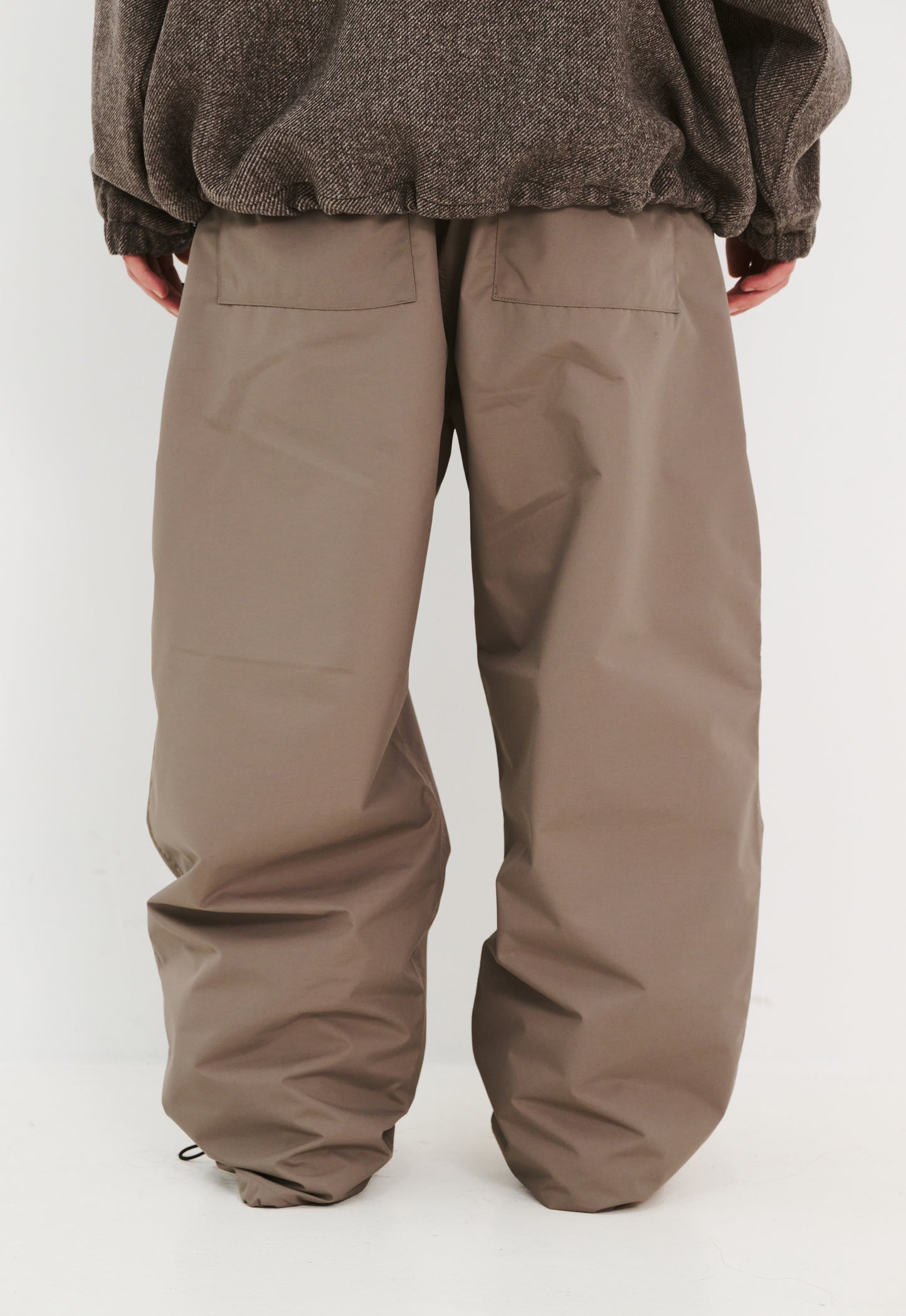 BSRABBIT CLASSIC WIDE TRACK PANTS ASH BROWN BSR2425FWPT097