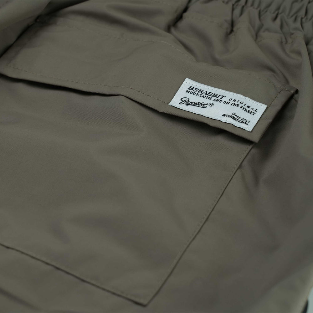 BSRABBIT CLASSIC WIDE TRACK PANTS ASH BROWN BSR2425FWPT097