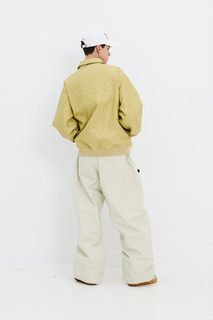 BSRABBIT CLASSIC WIDE TRACK PANTS CREAM BSR2425FWPT098