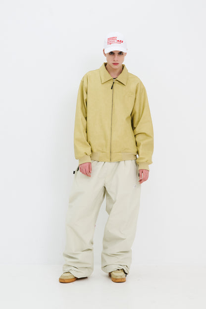 BSRABBIT CLASSIC WIDE TRACK PANTS CREAM BSR2425FWPT098
