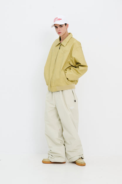 BSRABBIT CLASSIC WIDE TRACK PANTS CREAM BSR2425FWPT098