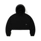 BSRABBIT DAILY HOODED CROP JACKET BLACK (for women) BSR2425FWJK159