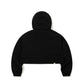 BSRABBIT DAILY HOODED CROP JACKET BLACK (for women) BSR2425FWJK159