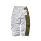 BSRABBIT DOUBLE SHIRRING SUPER WIDE PANTS KHAKI / GRAY BSR2425FWPT072