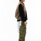 BSRABBIT DOUBLE SHIRRING SUPER WIDE PANTS KHAKI / GRAY BSR2425FWPT072