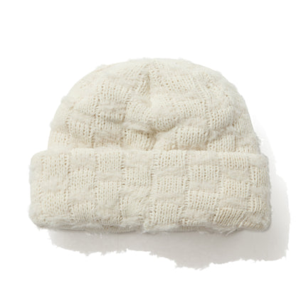 BSRABBIT DOUBLE YARN BEANIE CREAM BSR2425FWBN061