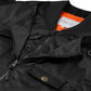 BSRABBIT DOUBLE ZIPPER SHIRRING MA-1 JACKET BLACK BSR2425FWJK062