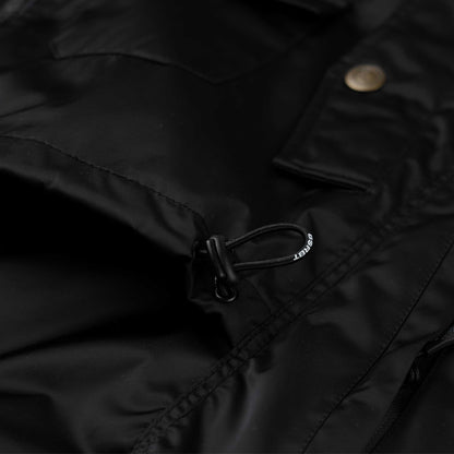 BSRABBIT DOUBLE ZIPPER SHIRRING MA-1 JACKET BLACK BSR2425FWJK062