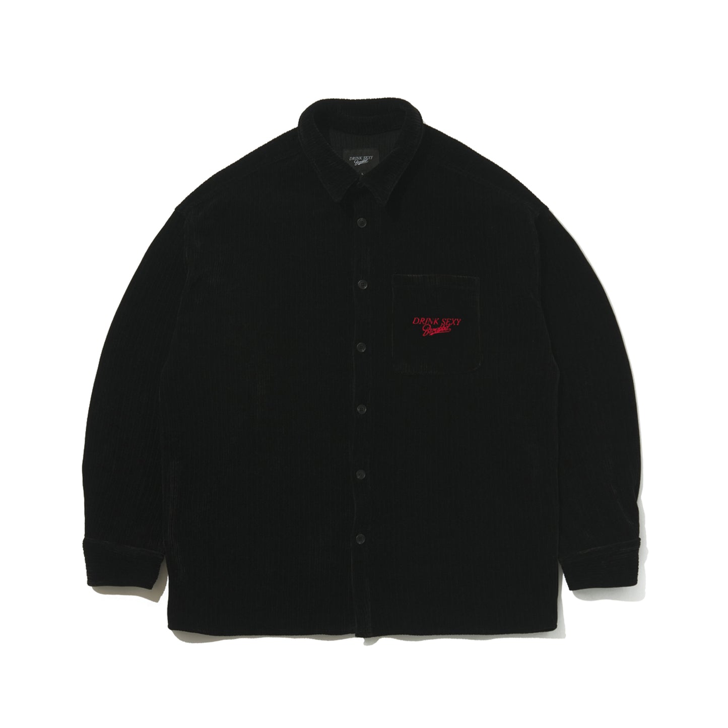 BSRABBIT DSXBS HEAVY CORDUROY COLLAR SHIRT BLACK BSR2425FWJK038