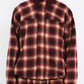 BSRABBIT DSXBS HOODED JACKET RED CHECK BSR2425FWJK033