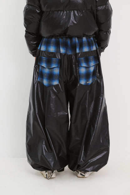 BSRABBIT DSXBS NEW SUPER WIDE JOGGER PANTS NAVY BSR2425FWPT012