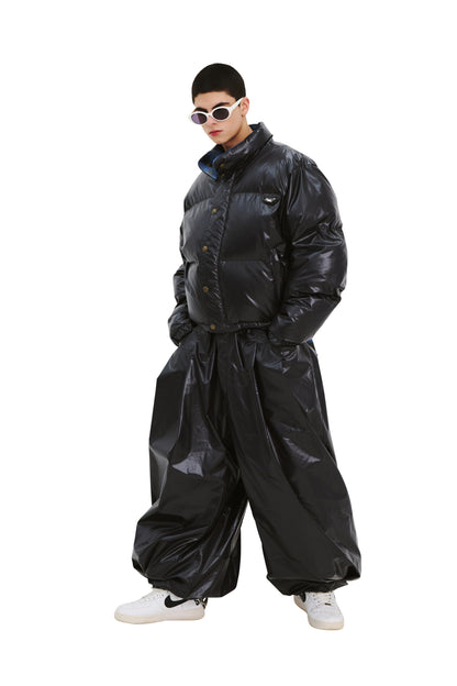 BSRABBIT DSXBS NEW SUPER WIDE JOGGER PANTS NAVY BSR2425FWPT012