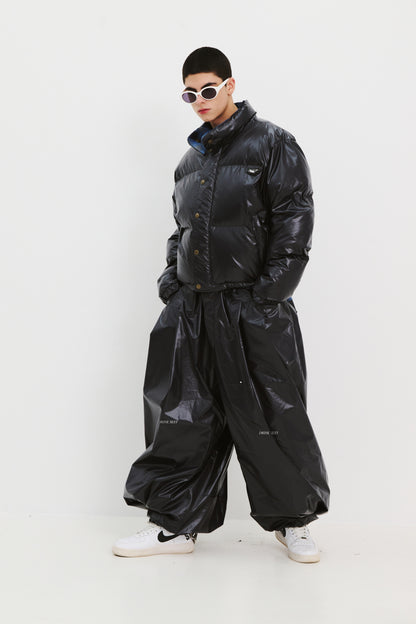 BSRABBIT DSXBS NEW SUPER WIDE JOGGER PANTS NAVY BSR2425FWPT012