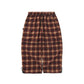 BSRABBIT DSXBS NEW SUPER WIDE PANTS RED CHECK BSR2425FWPT019