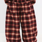 BSRABBIT DSXBS NEW SUPER WIDE PANTS RED CHECK BSR2425FWPT019