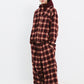 BSRABBIT DSXBS NEW SUPER WIDE PANTS RED CHECK BSR2425FWPT019