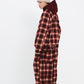 BSRABBIT DSXBS NEW SUPER WIDE PANTS RED CHECK BSR2425FWPT019