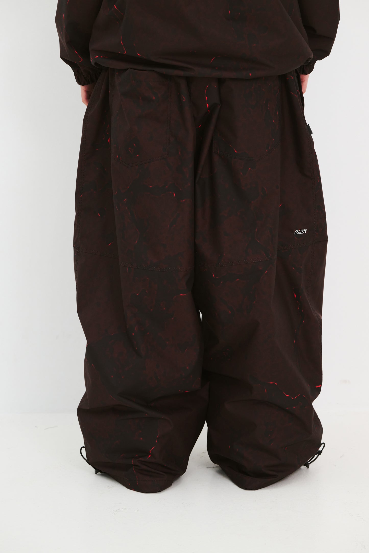 BSRABBIT DSXBS NEW SUPER WIDE PANTS TRIANGLE RED BSR2425FWPT017