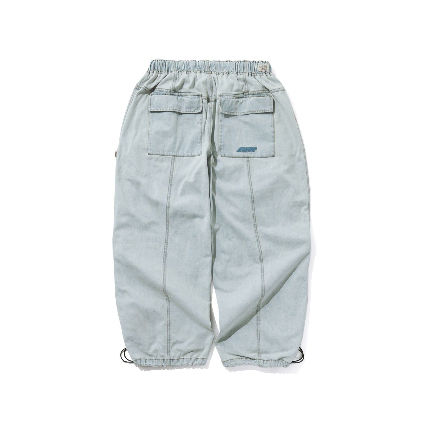 BSRABBIT DSXBS SUPER WIDE LINE VENTILATION WAX REAL DENIM PANTS LIGHT BLUE BSR2425FWPT015