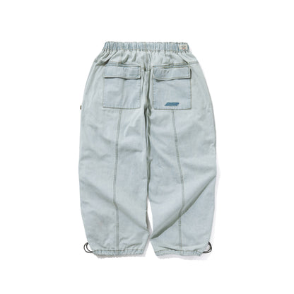 BSRABBIT DSXBS SUPER WIDE LINE VENTILATION WAX REAL DENIM PANTS LIGHT BLUE BSR2425FWPT015