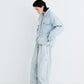 BSRABBIT DSXBS SUPER WIDE LINE VENTILATION WAX REAL DENIM PANTS LIGHT BLUE BSR2425FWPT015