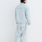 BSRABBIT DSXBS SUPER WIDE LINE VENTILATION WAX REAL DENIM PANTS LIGHT BLUE BSR2425FWPT015