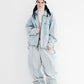 BSRABBIT DSXBS SUPER WIDE LINE VENTILATION WAX REAL DENIM PANTS LIGHT BLUE BSR2425FWPT015