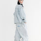 BSRABBIT DSXBS SUPER WIDE LINE VENTILATION WAX REAL DENIM PANTS LIGHT BLUE BSR2425FWPT015