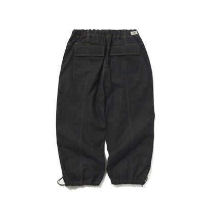BSRABBIT DSXBS SUPER WIDE LINE VENTILATION WAX REAL DENIM PANTS RAW BLUE BSR2425FWPT016