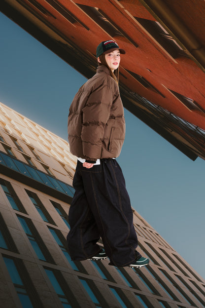 BSRABBIT DSXBS SUPER WIDE LINE VENTILATION WAX REAL DENIM PANTS RAW BLUE BSR2425FWPT016