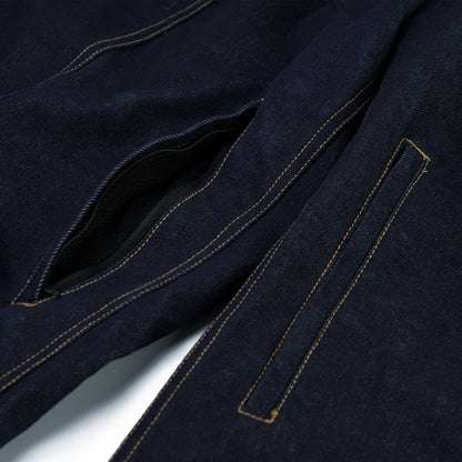 BSRABBIT DSXBS SUPER WIDE LINE VENTILATION WAX REAL DENIM PANTS RAW BLUE BSR2425FWPT016