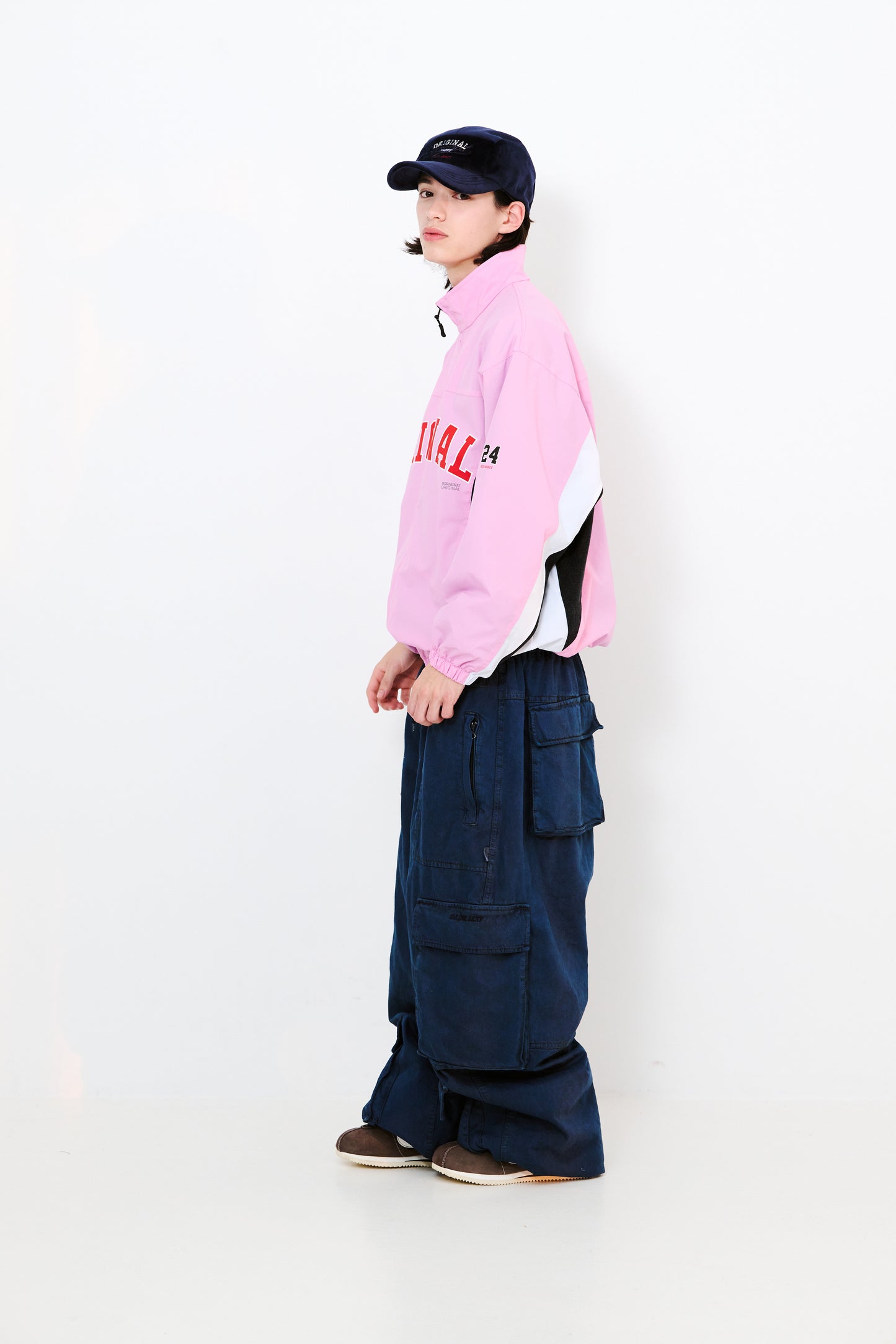 BSRABBIT DSXBS SUPER WIDE POCKET VENTILATION WAX REAL DENIM PANTS DEEP BLUE BSR2425FWPT014