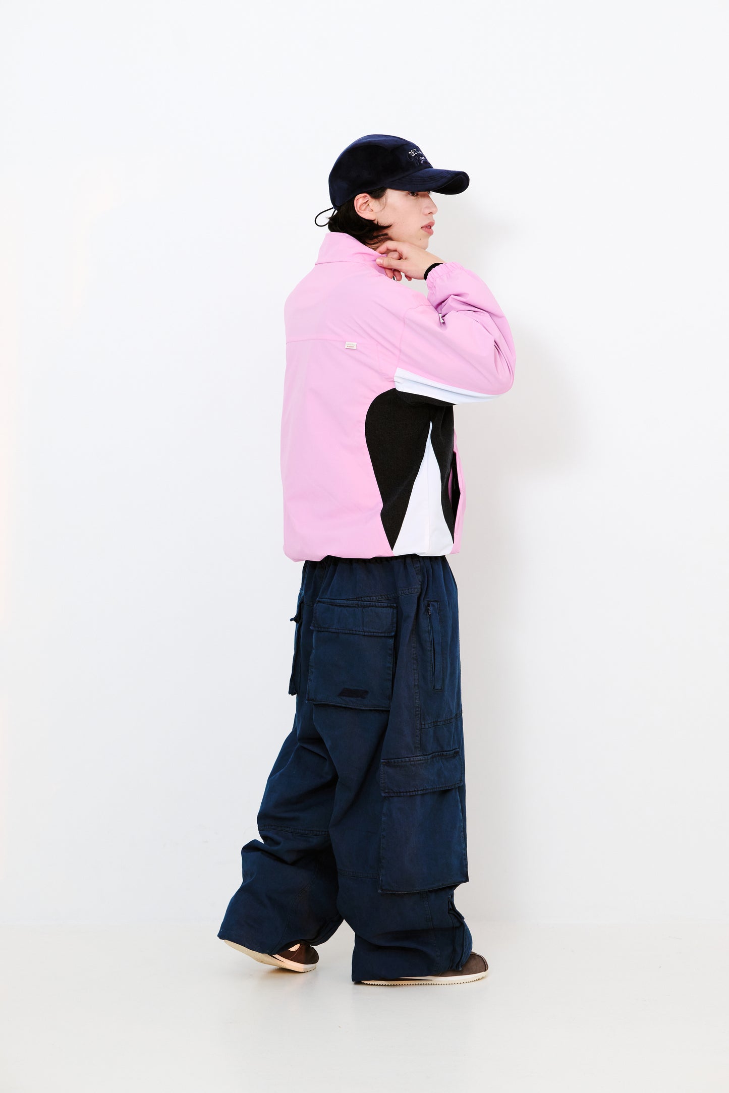 BSRABBIT DSXBS SUPER WIDE POCKET VENTILATION WAX REAL DENIM PANTS DEEP BLUE BSR2425FWPT014