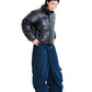 BSRABBIT DSXBS SUPER WIDE POCKET VENTILATION WAX REAL DENIM PANTS DEEP BLUE BSR2425FWPT014