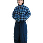 BSRABBIT DSXBS SUPER WIDE POCKET VENTILATION WAX REAL DENIM PANTS DEEP BLUE BSR2425FWPT014