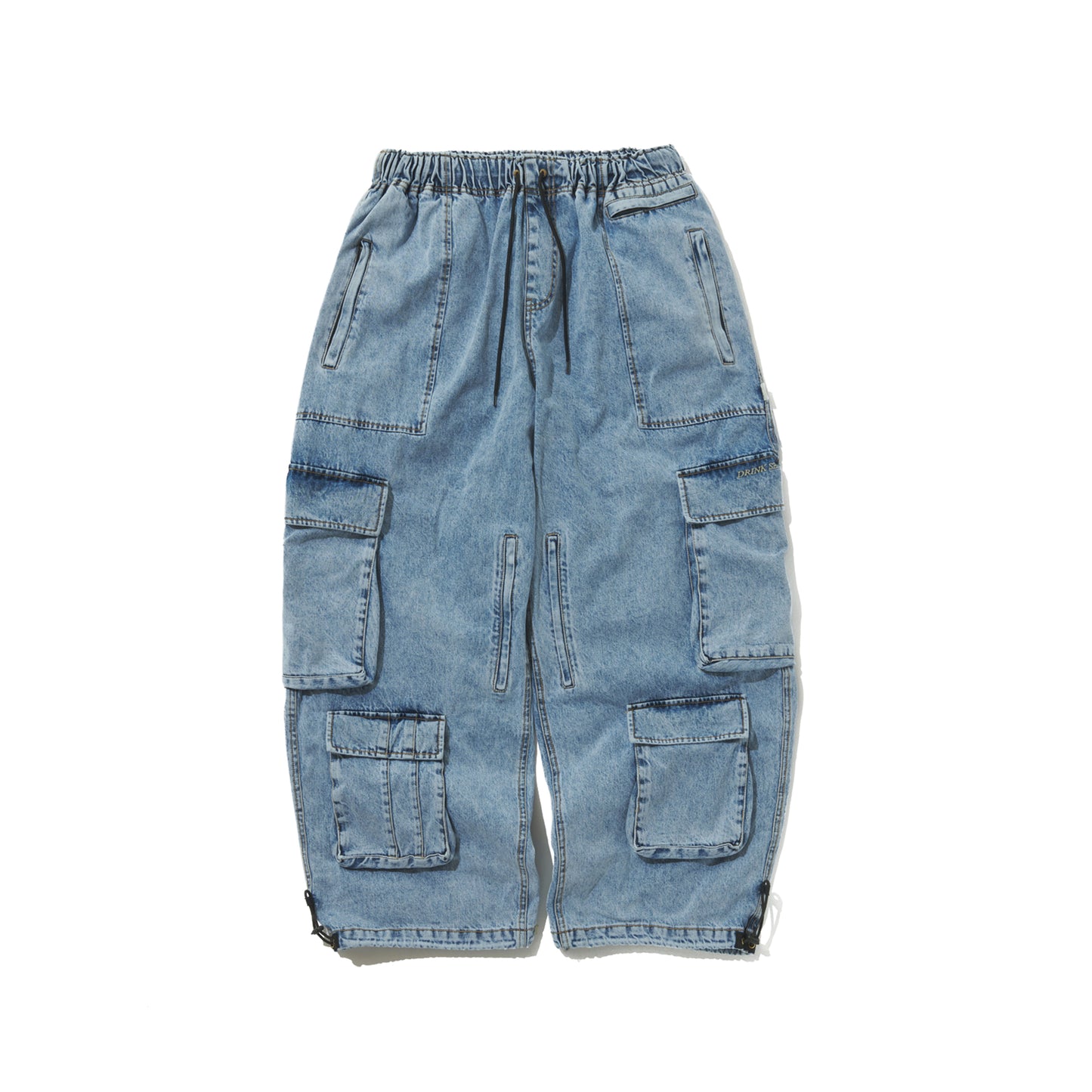 BSRABBIT DSXBS SUPER WIDE POCKET VENTILATION WAX REAL DENIM PANTS VINTAGE BLUE BSR2425FWPT013